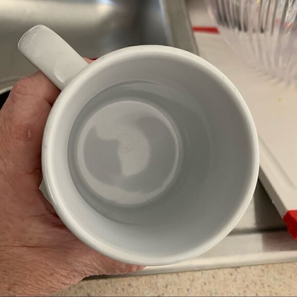 Starbucks 2009 Red Corporate Name Logo Ceramic 11 oz. Coffee Mug - Picture 2 of 4